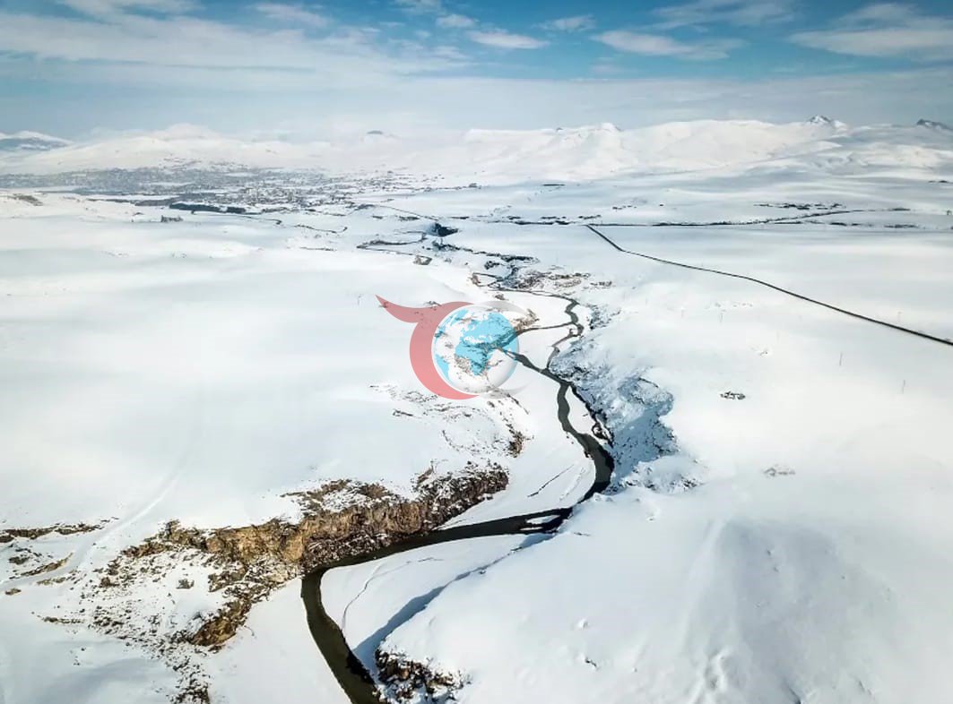 Diyadin'de Mart Ayında Kış Geri Döndü