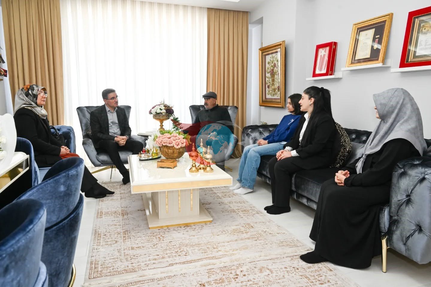 Şehit eşine vefa ziyareti