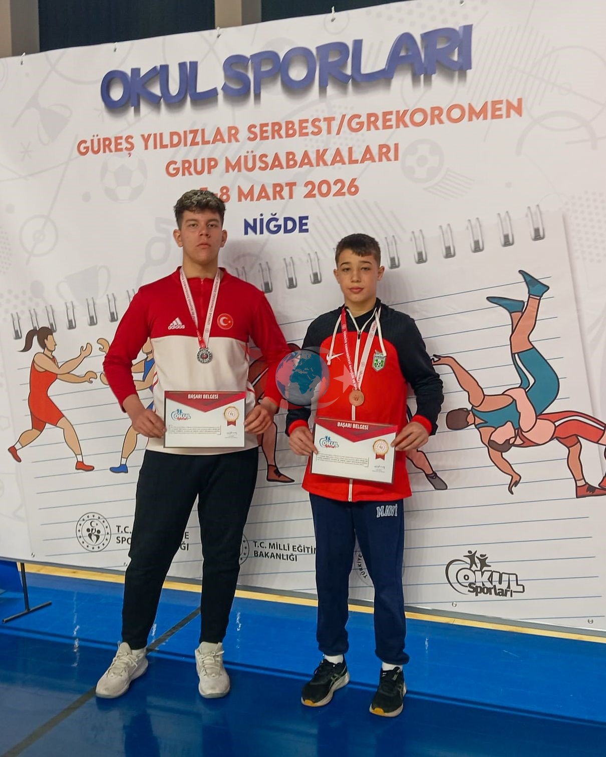 Manavgat Belediyesi Güreş Kulübü sporcuları, Niğde&rsquo;den derecelerle döndü