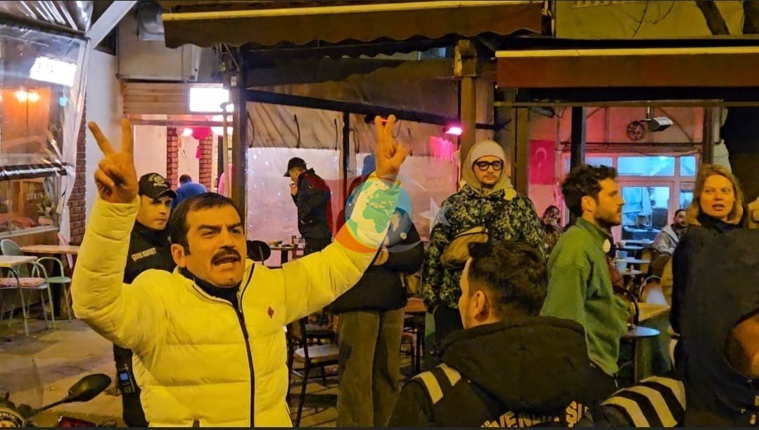 Oyuncu Ufuk Bayraktar ile yürüyüşe katılan kadınlar arasında gerginlik