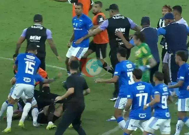 Çıkan kavgadan bir görüntü