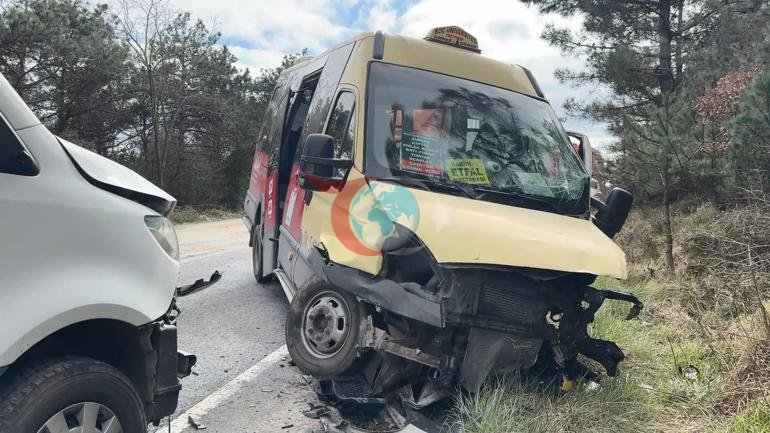 Sarıyer’de sollama faciası Taksi ile minibüsü çarpıştı kafa kafa çarpıştı: 1 ölü