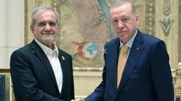 Cumhurbaşkanı Erdoğan, İran Cumhurbaşkanı Pezeşkiyan ile görüştü