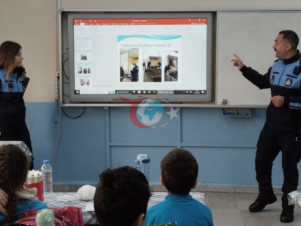 Zabıtadan öğrencilere meslek tanıtımı