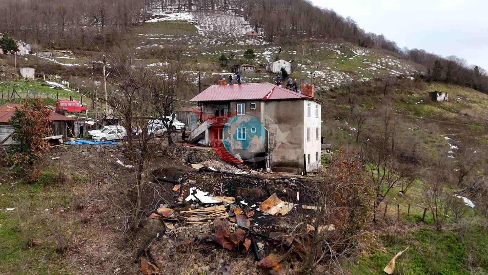 Atakum Belediyesi&rsquo;nden yangın mağduru aileye destek