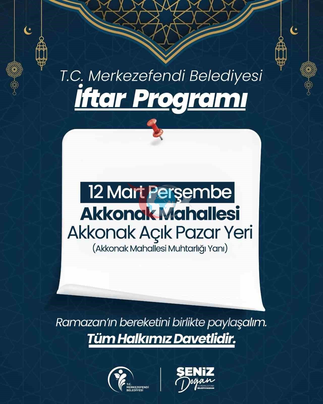 Merkezefendi Belediyesinin gönül sofrası Akkonak Mahallesi&rsquo;ne kurulacak