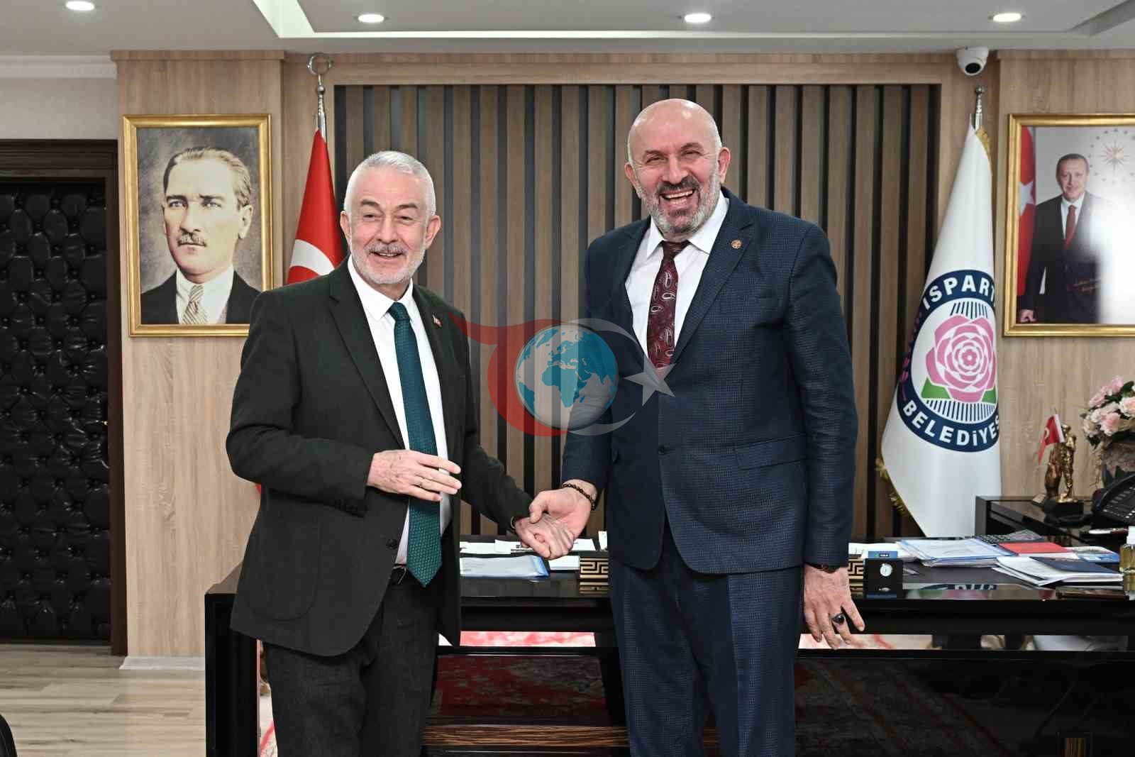 Muhtarlar konfederasyonu heyeti Isparta’da bir araya geldi