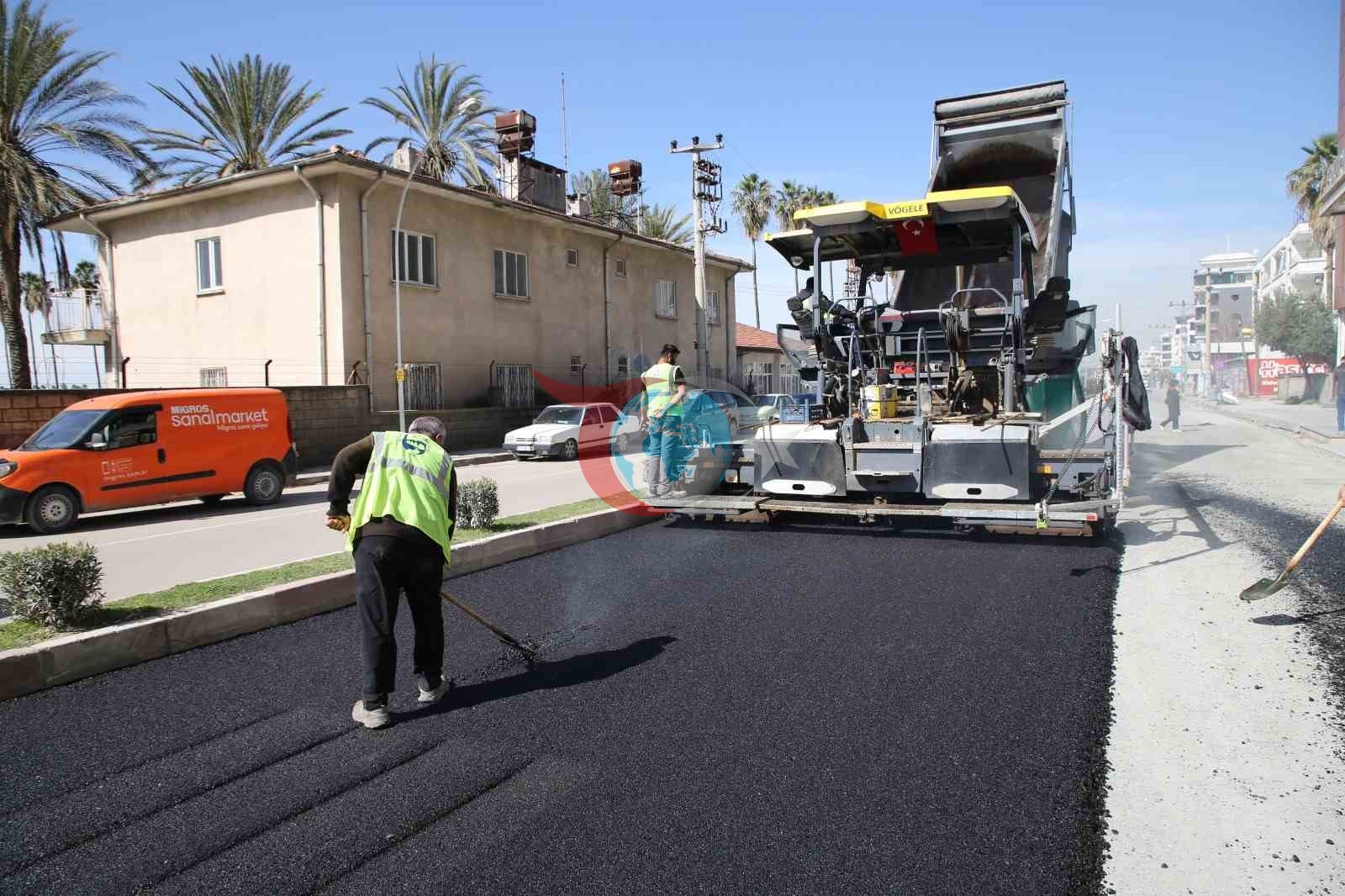 Dörtyol’da beton asfalt çalışmaları hız kazandı