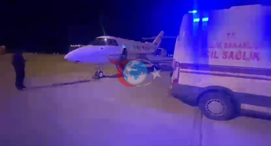 Kalp anomalisi tespit edilen bebek uçak ambulansla Konya&rsquo;ya sevk edildi