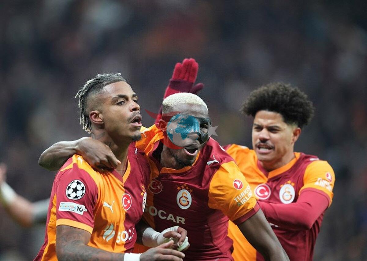 Galatasaray'da Lemina, Osimhen ve Sara golün sevincini yaşıyor