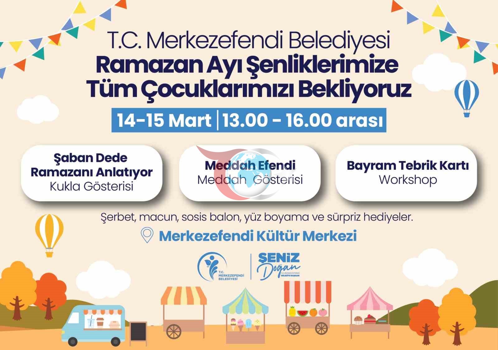 Merkezefendi’de çocuklar Ramazan şenliği ile eğlenecek