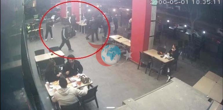 Akran zorbalığı kamerada Hiç tanımadıkları gencin yanına gelip burnunu kırdılar