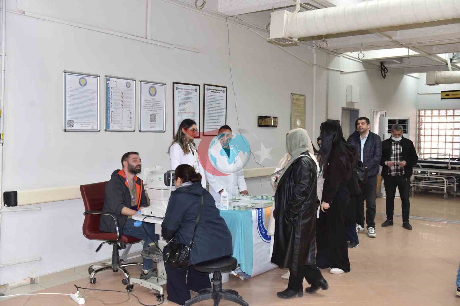 Dünya Glokom Gününde ücretsiz göz tansiyonu ölçümü yapıldı