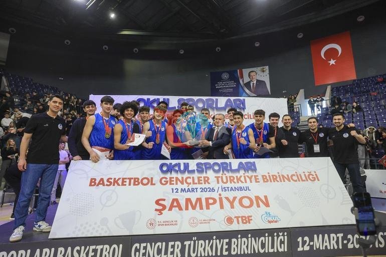Okul Sporları Basketbol Gençler Türkiye Birinciliği finali İstanbulda oynandı