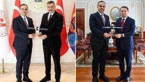 Bakan Kacır, İçişleri Bakanı Çiftçi ile Adalet Bakanı Gürleki ziyaret etti