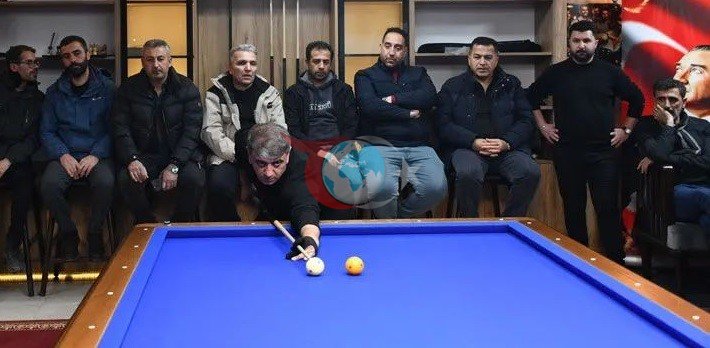 Hakkari&rsquo;de üç bant bilardo heyecanı