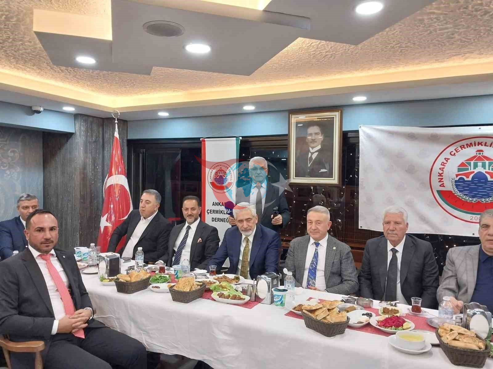 Ankara&rsquo;da yaşayan Çermikliler iftar yemeğinde buluştu
