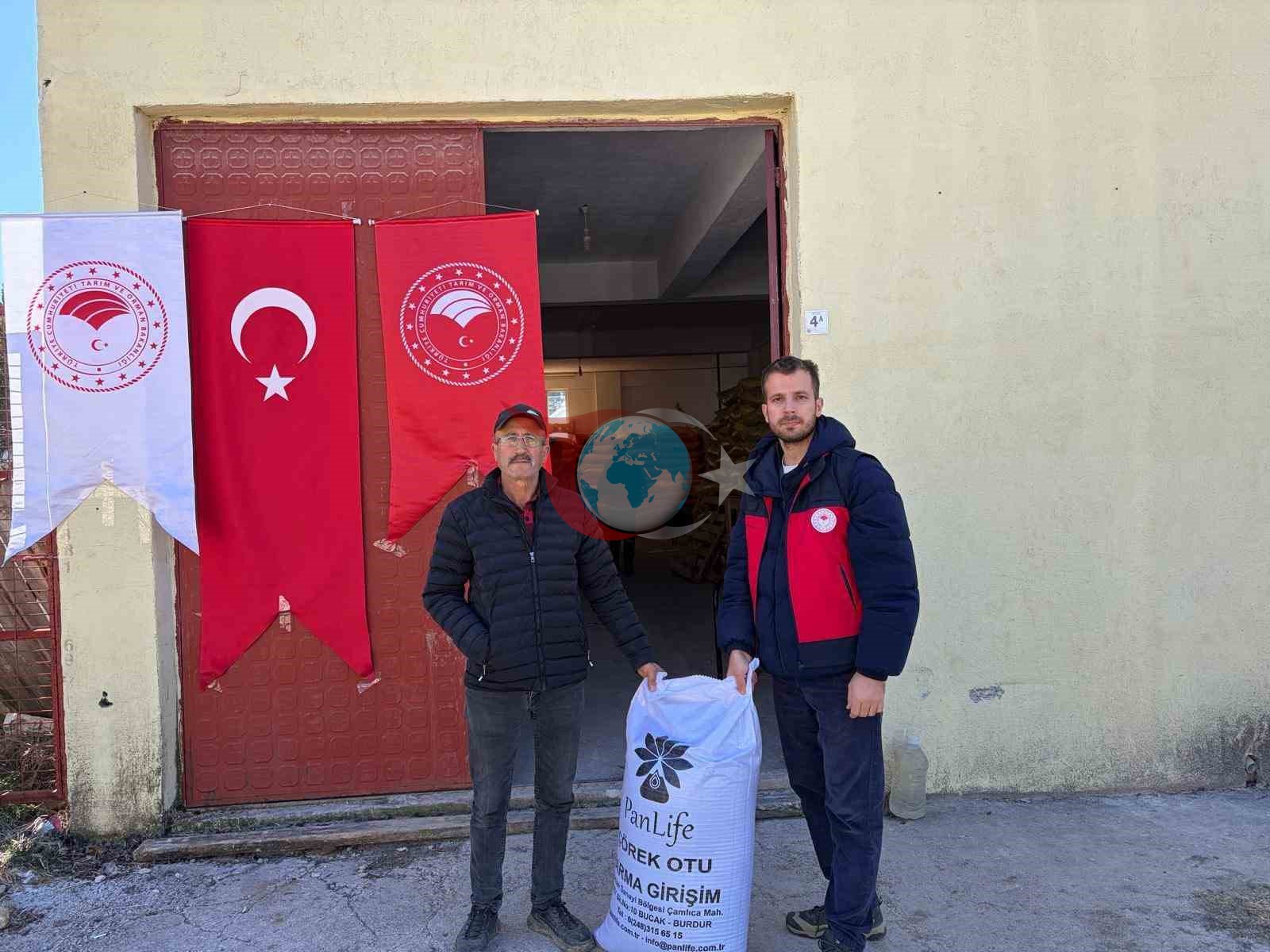 Çavdarhisar’da çiftçilere çörek otu tohumu dağıtımı