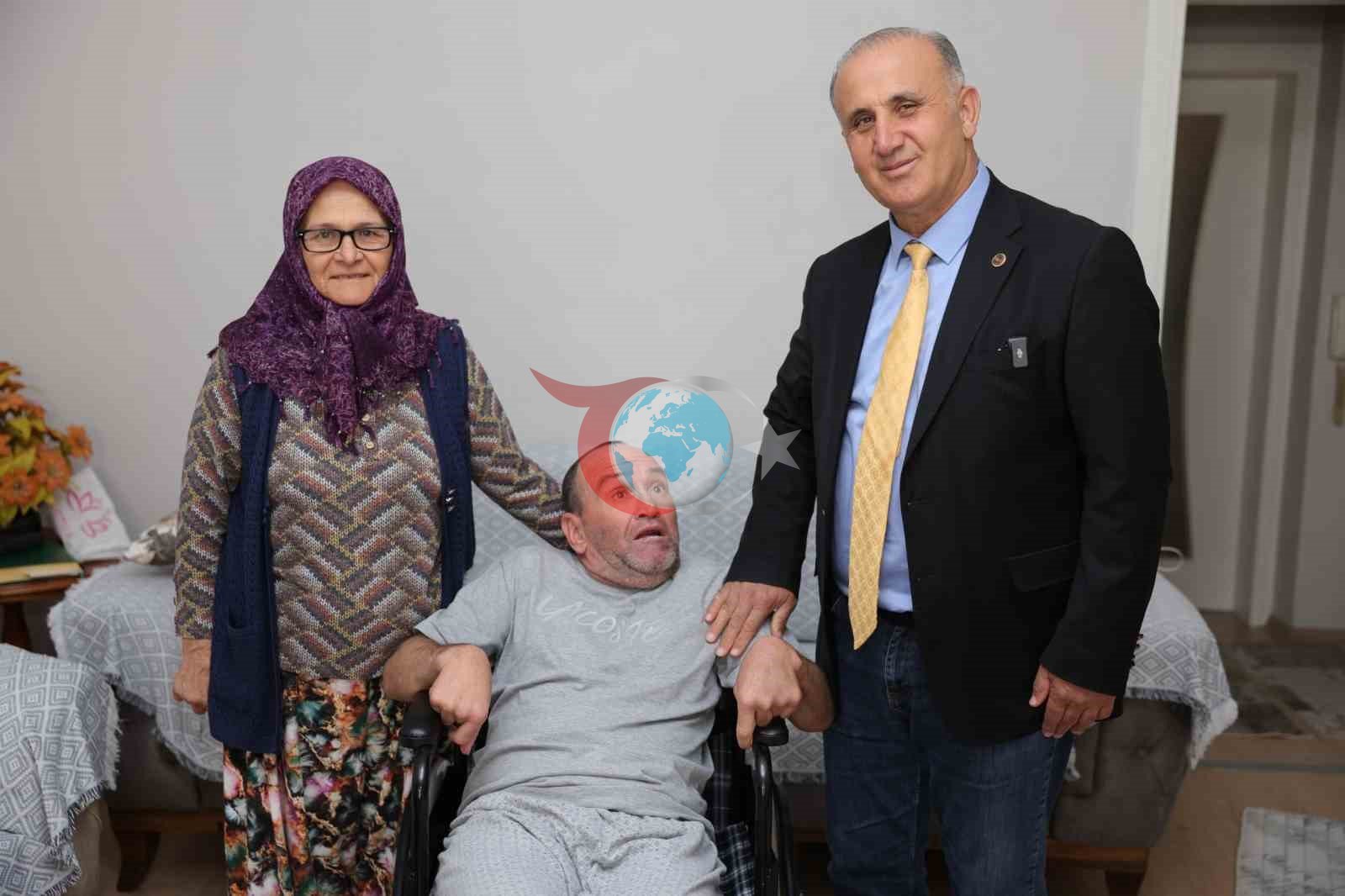 Başkan Kaya engelli İskender’in isteğini yerine getirdi