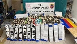 Ankara’da sahte plaka operasyonu 900 plaka ele geçirildi, 2 kişi gözaltında