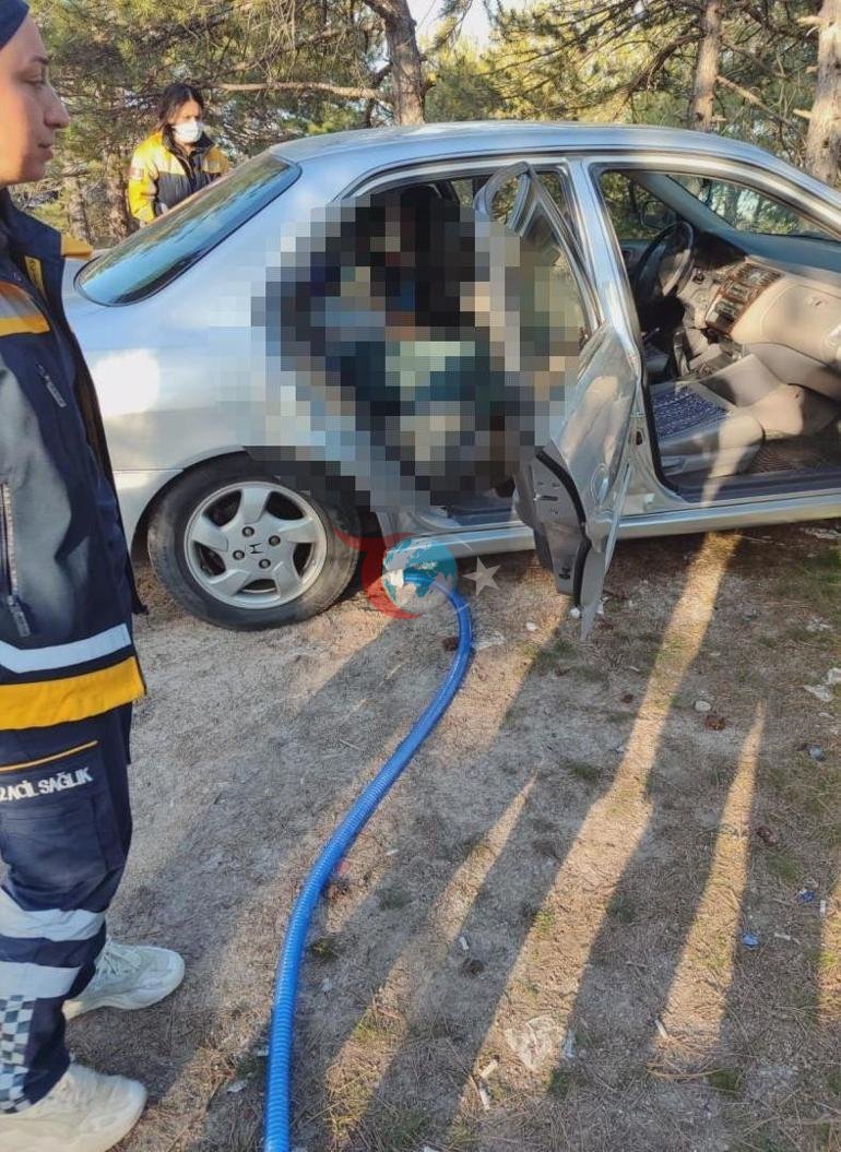 Aracın egzozuna hortum Ankarada gizemli ölüm