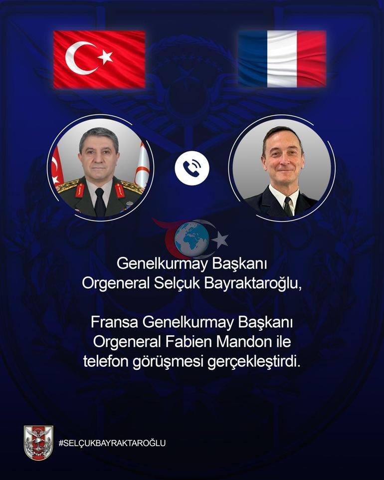 Genelkurmay Başkanı Bayraktaroğlu, Fransız mevkidaşı ile görüştü
