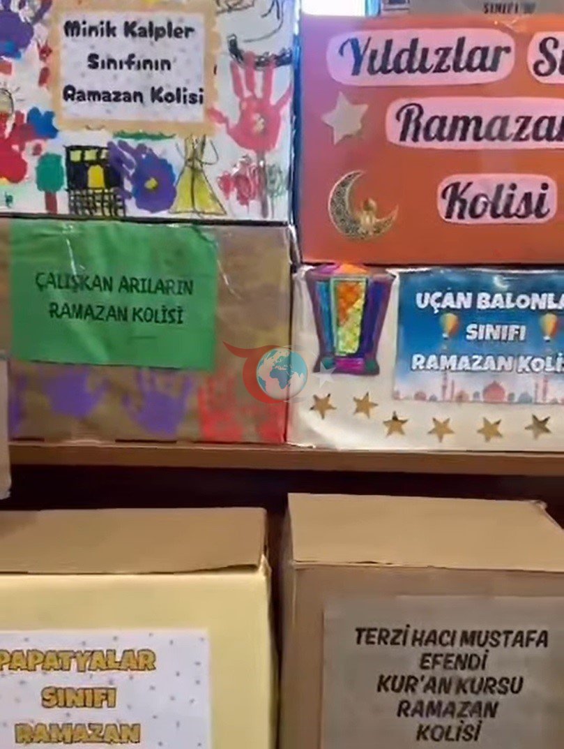 Kur&rsquo;an kursu öğrencilerinden ihtiyaç sahiplerine &lsquo;Ramazan&rsquo; desteği