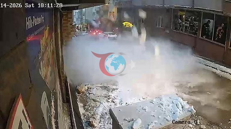 7 katlı binanın çatısından düştü Otomobili gören gözlerine inanmadı