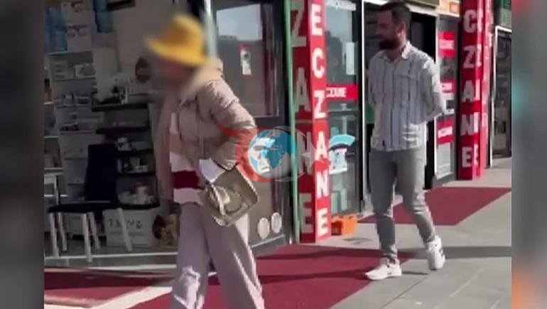 Kayseride bir kadın, eczaneye taşla saldırdı