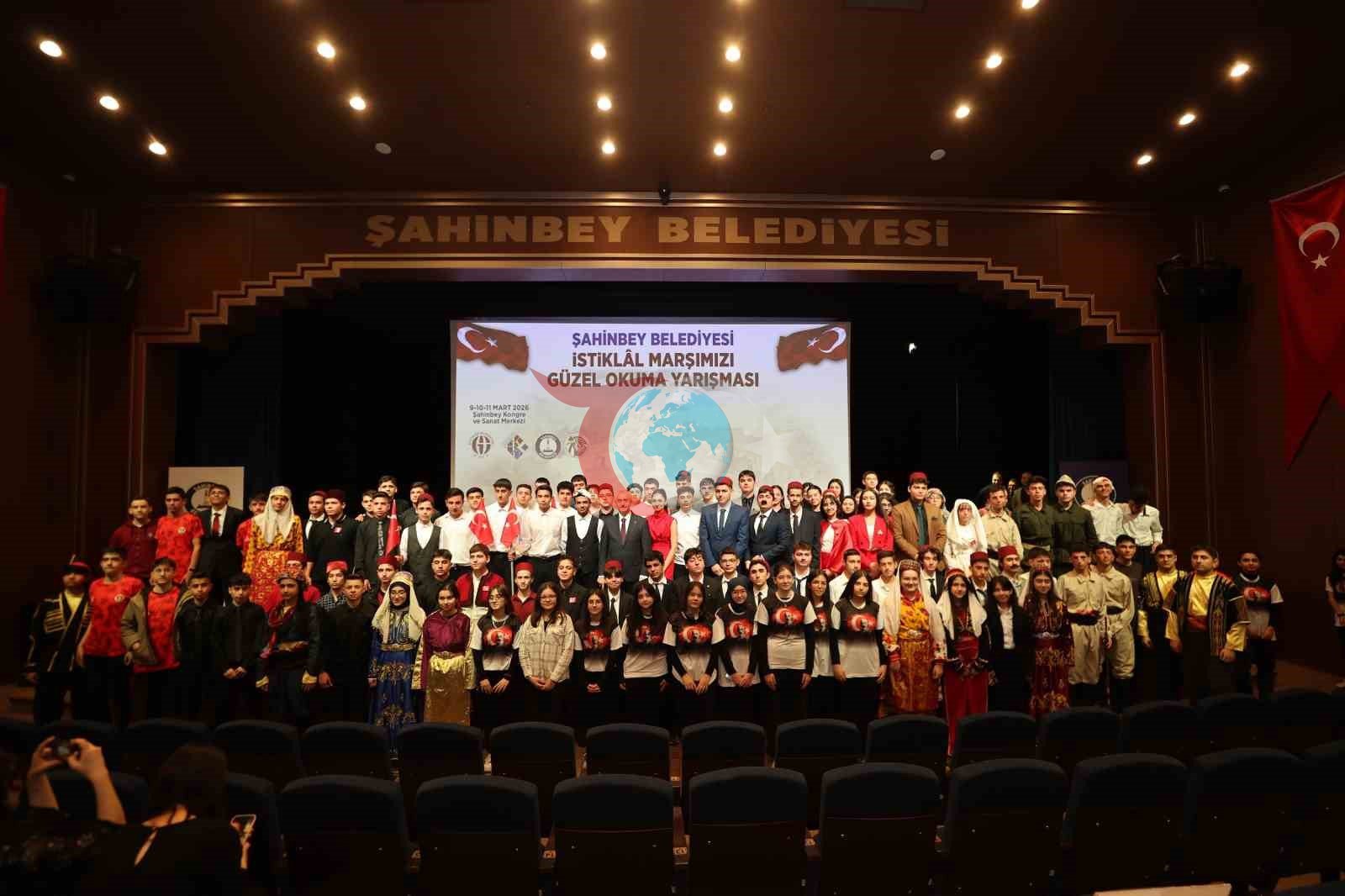 Şahinbeyli öğrenciler İstiklal Marşını en güzel okumak için yarıştı