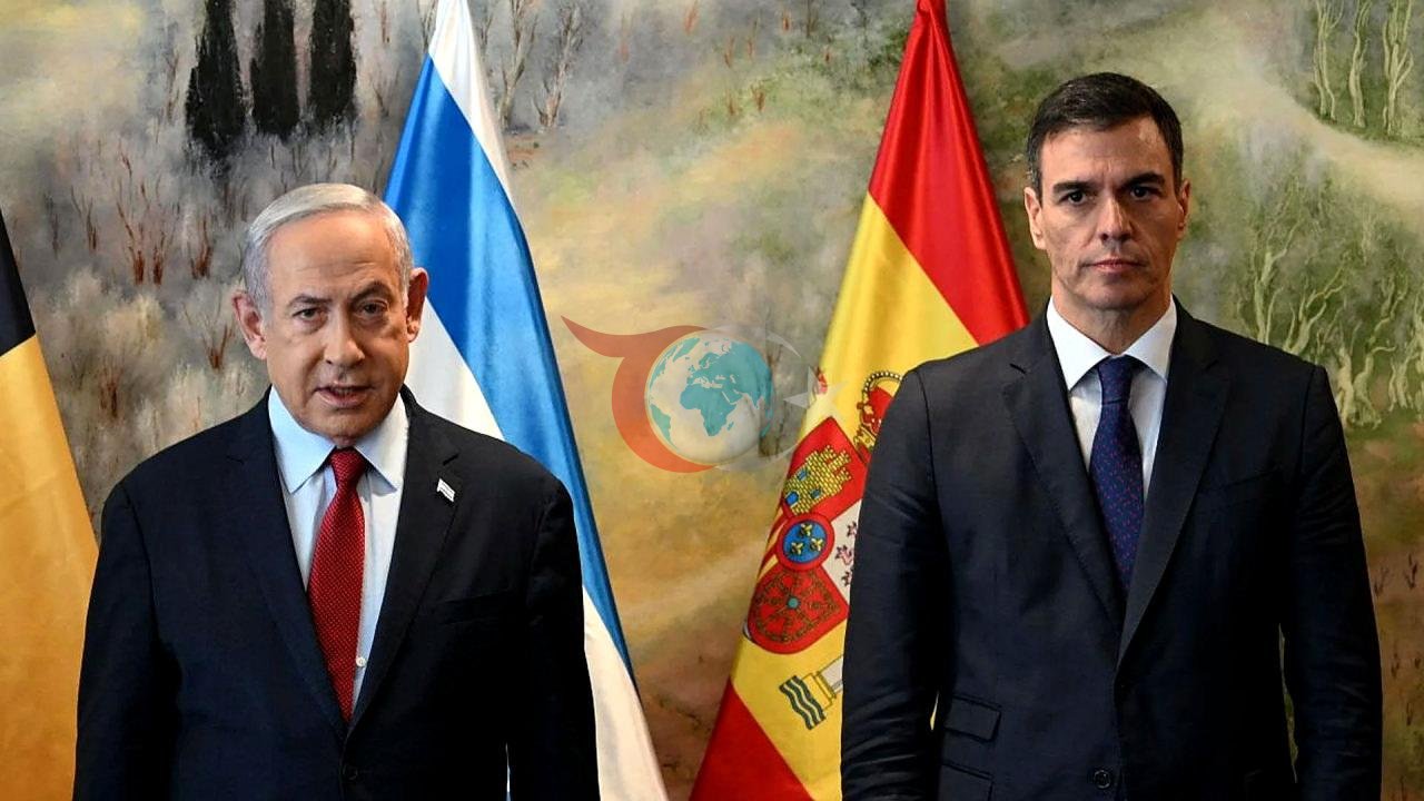 Binyamin Netanyahu ve Pedro Sanchez
