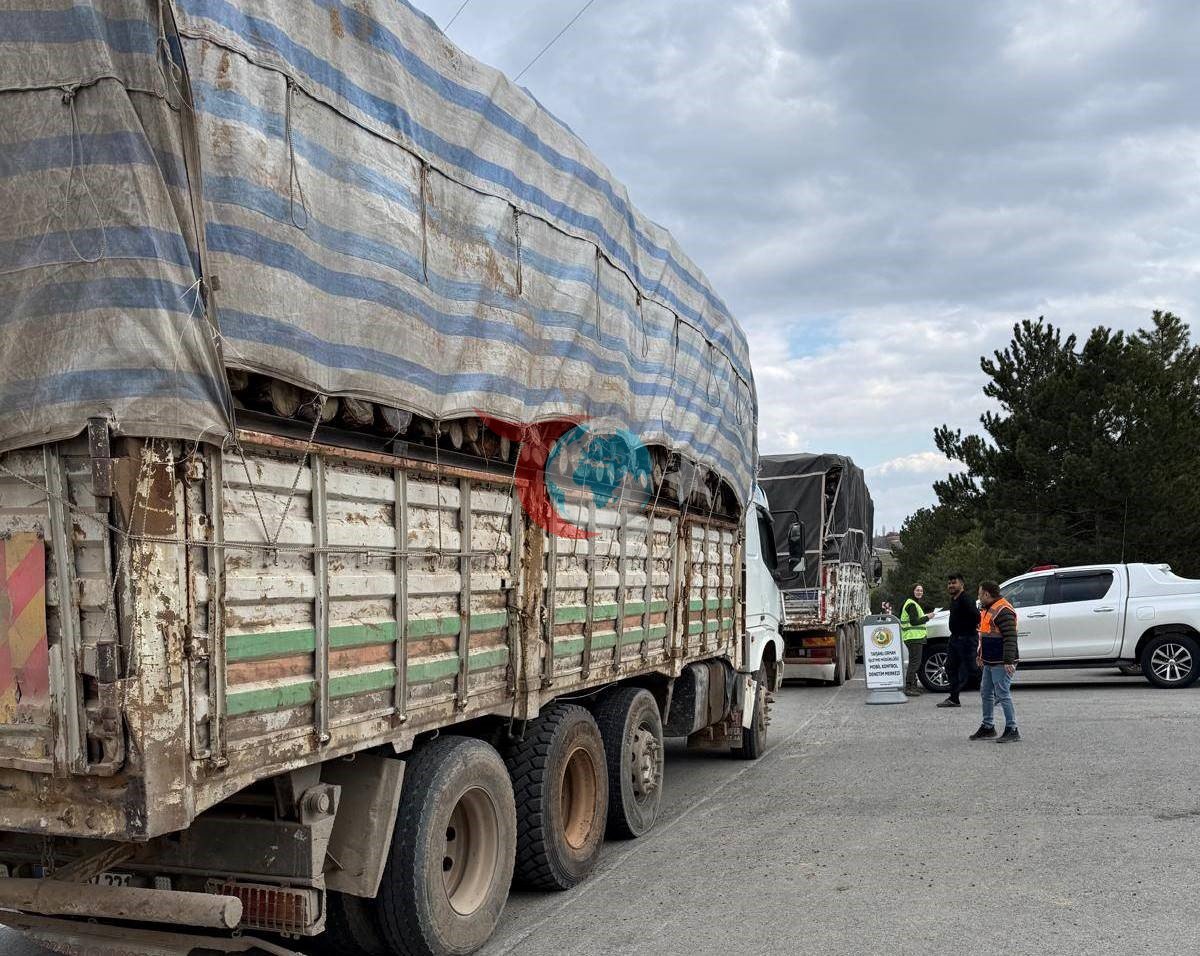 Tavşanlı’da orman emvali yüklü araçlar denetlendi