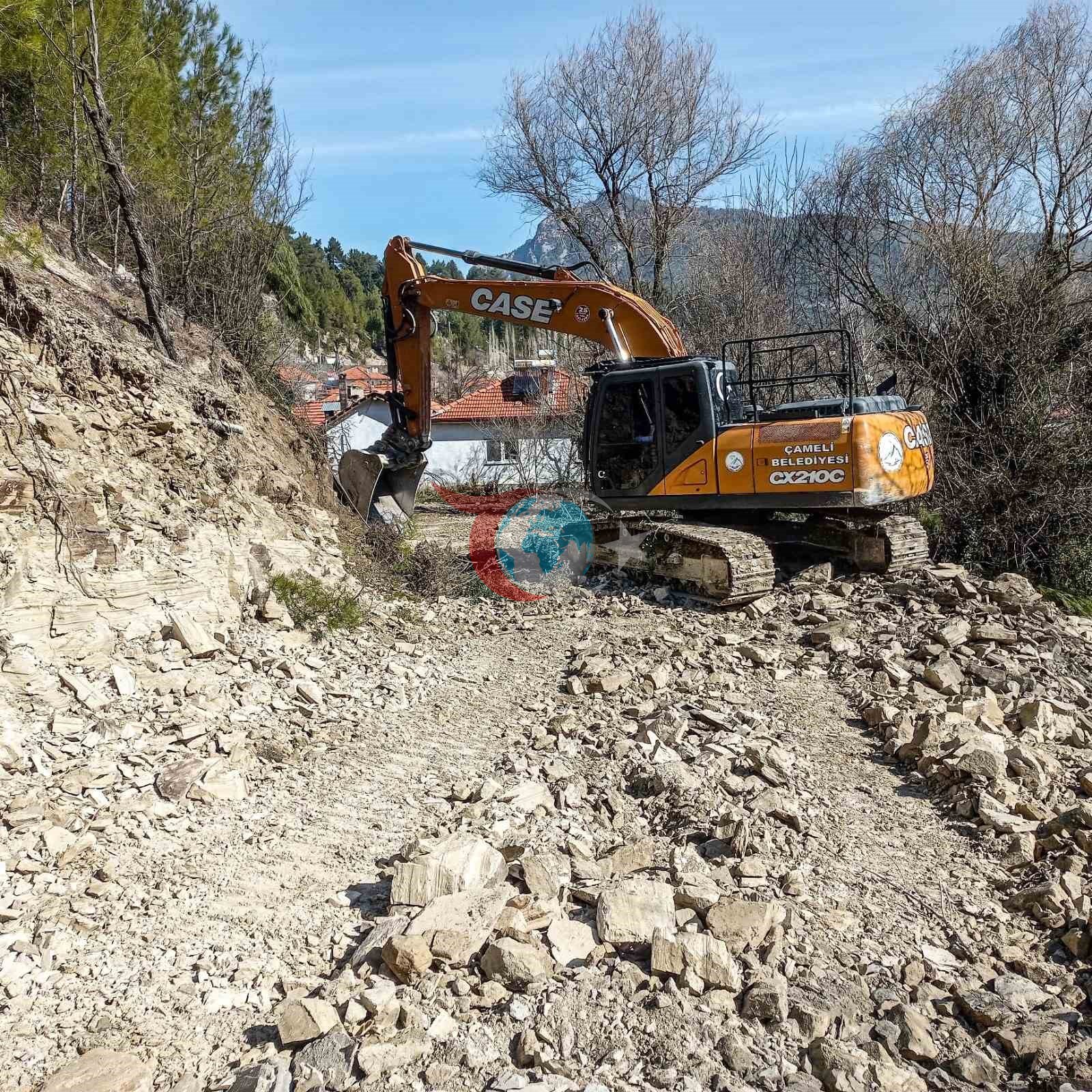 Çameli Belediyesinde engelli vatandaşlar için yol çalışması