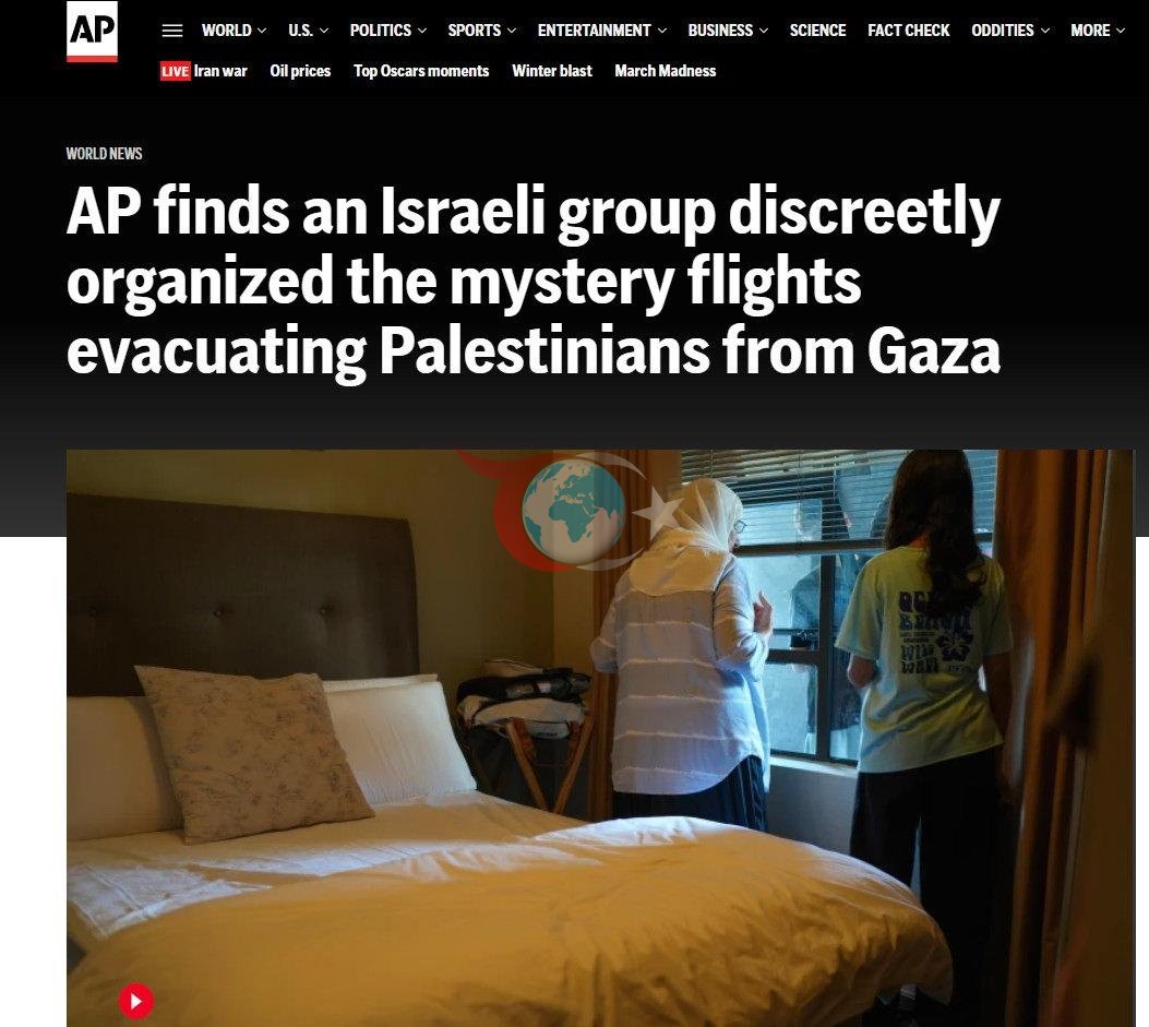 ABD menşeli The Associated Press'in yayınladığı haberin bir ekran görüntüsü.