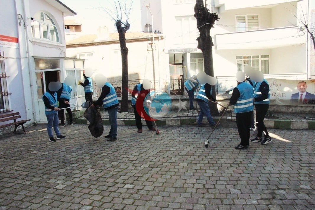 Kırklareli’nde denetimli serbestlik hükümlülerinden cami temizliği