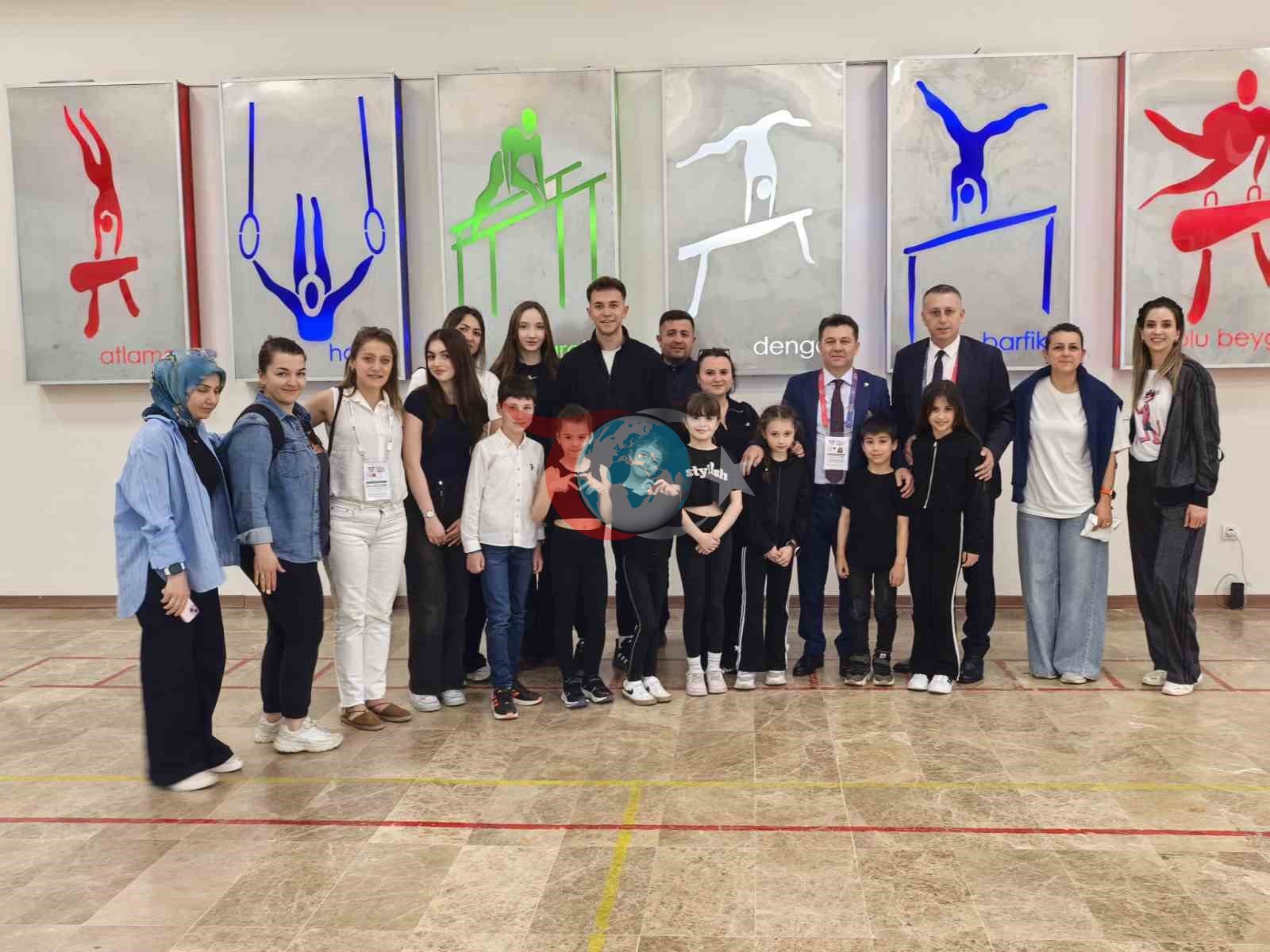 Niğdeli cimnastikçiler Dünya Kupası heyecanını yerinde yaşadı