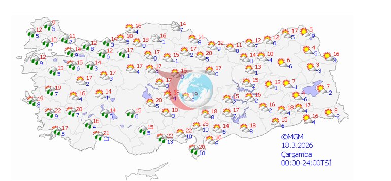Son dakika.. Meteoroloji ve AKOM gรผn verdi Tรผrkiyeyi 4 gรผn terk etmeyecek