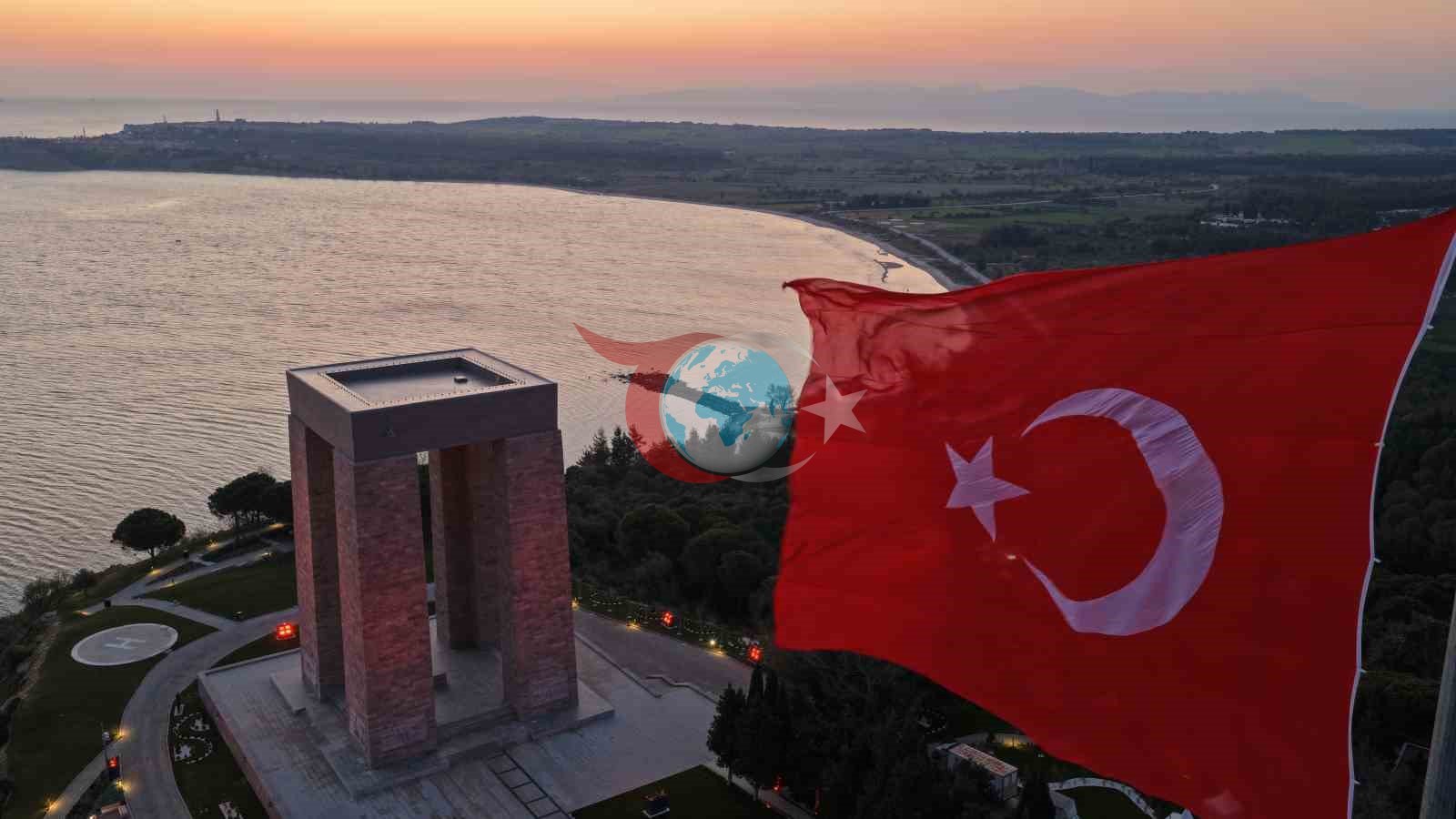 360 Derece Kamera ile Çanakkale Şehitler Abidesi Görüntülendi