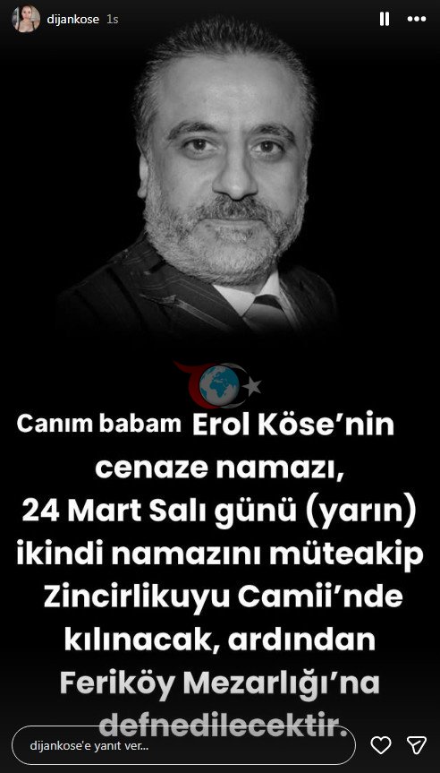 Erol Köse'nin cenaze programı belli oldu