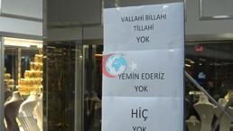 Altın almak için gittiler... Kuyumcuda yazıyı gören şaşkın: 'Vallahi, billahi yok'