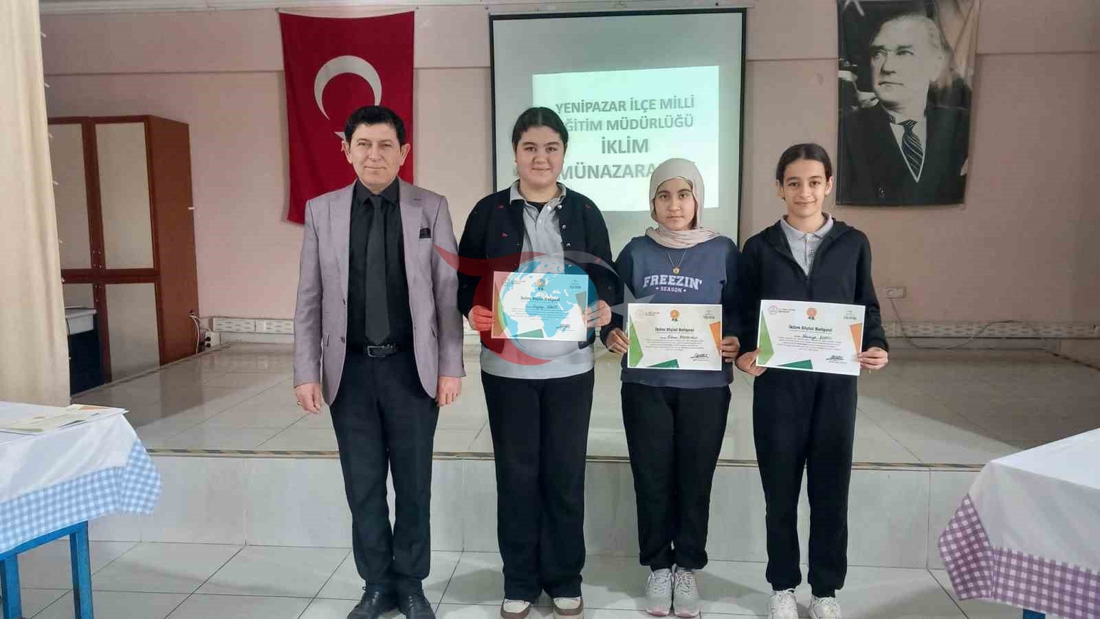 Yenipazar&rsquo;da Ortaokullar Arası İklim Münazarası düzenlendi