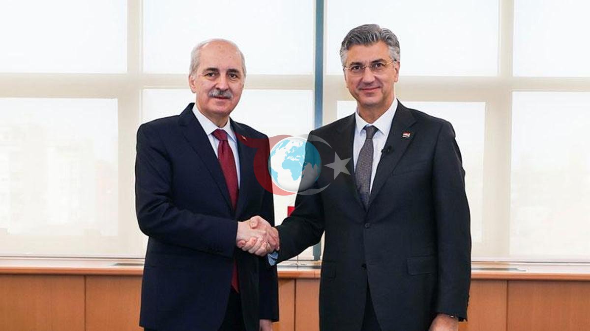 Numan Kurtulmuş, Hırvatistan Başbakanı Plenkovic ile Görüştü