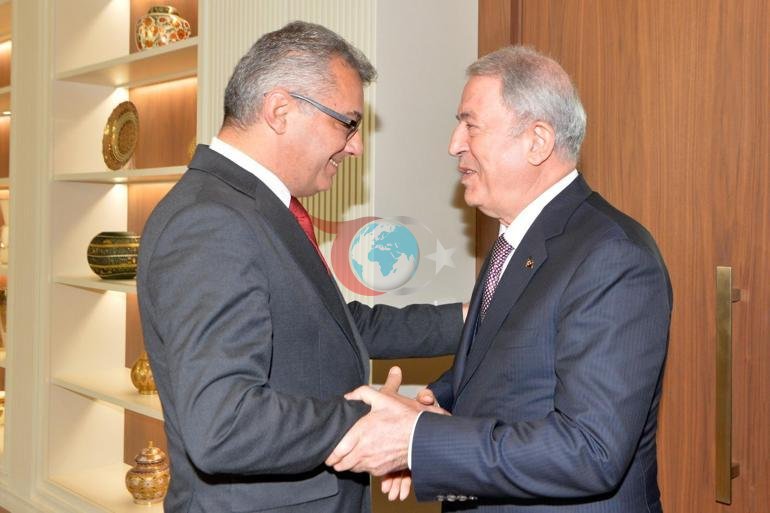 KKTC Cumhurbaşkanı Erhürman, TBMM Milli Savunma Komisyonu Başkanı Akar’ı kabul etti