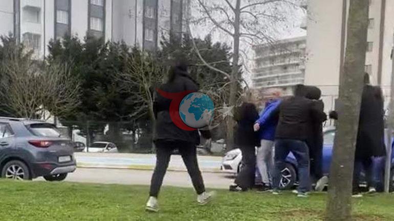 Trafikte birbirlerine girip dehşet saçmışlardı Ejderha kadınlara şok ceza