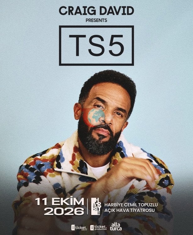 İngiliz R&B sanatçısı Craig David, İstanbul'a geliyor