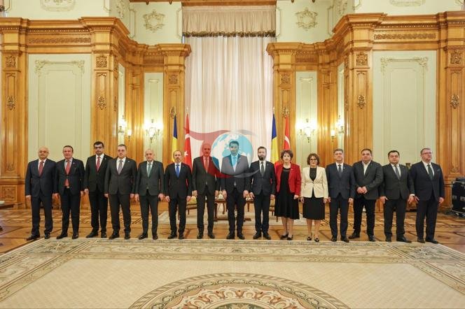TBMM Başkanı Numan Kurtulmuş, Romanya Senato Başkanı Abrudean ile bir araya geldi