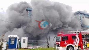 Silivride fabrika yangını Çok sayıda ekip sevk edildi