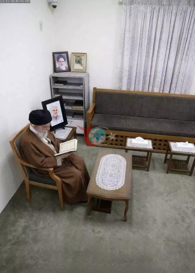 İran paylaştı, ölmeden sadece 23 dakika önce... İşte Hamaney'in son görüntüsü - Resim: 0