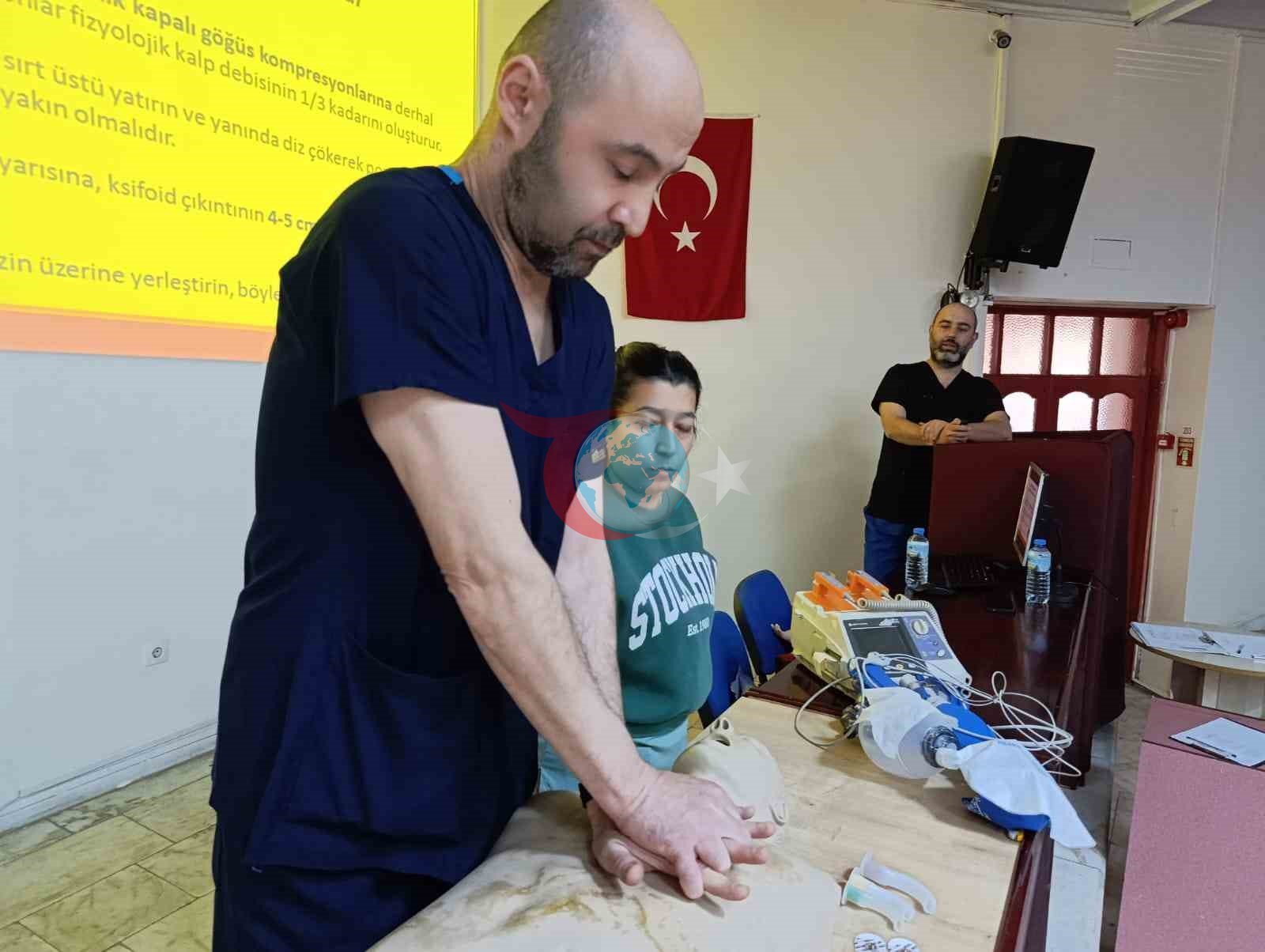 Aydın Devlet Hastanesi&rsquo;nde personele acil durum ve afet eğitimi verildi