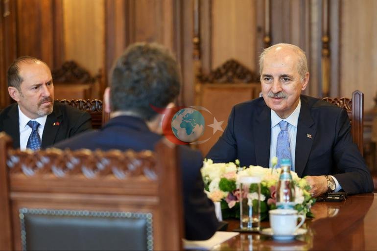 TBMM Başkanı Kurtulmuş, Romanya Cumhurbaşkanı Dan tarafından kabul edildi